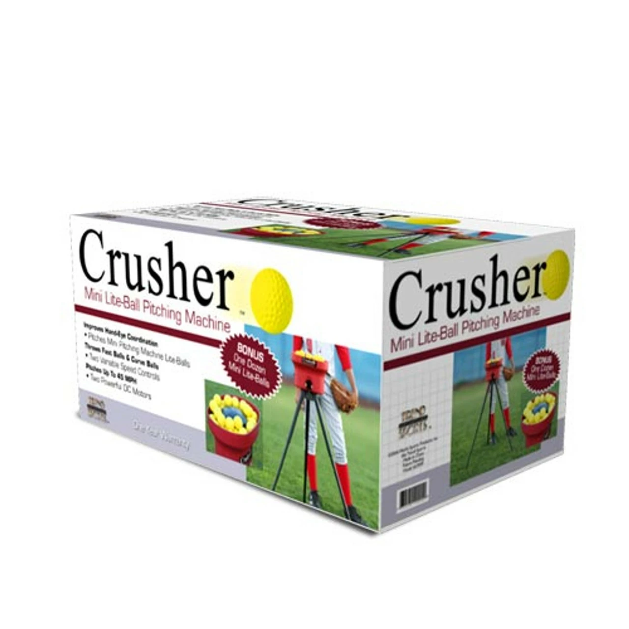 Heater Sports Crusher Fastball And Curveball Mini Ball Pitching Machine With 4 Hr. Batteries - Image 3