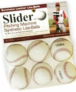 Heater Sports Slider Lite Synthetic Leather Pitching Machine Baseballs - Package Of 6