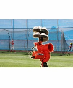Heater Sports Slider Lite Ball Machine With Ball Feeder And 24' Xtender Cage