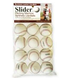 Heater Sports Slider Lite Synthetic Leather Pitching Machine Baseballs - Package Of 12