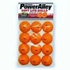 Heater Sports PowerAlley 40 MPH Orange Lite Baseballs - Package Of 12