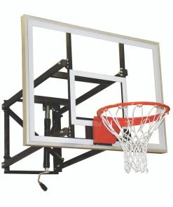 Jaypro Adjustable Wall-Mounted Basketball Hoop - 54 Inch Glass