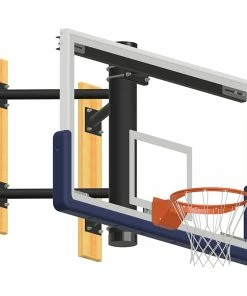 Jaypro Fixed Height Wall-Mounted Basketball Hoop - 72 Inch Glass