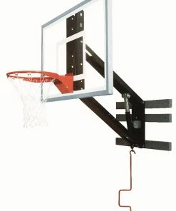 Bison ZipCrank Adjustable Wall Mounted Hoop - 54 Inch Glass
