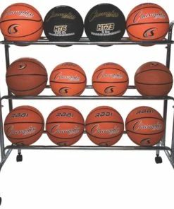 Champion Sports 12 Ball Powder-Coated Cart - OUT OF STOCK