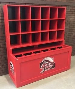 PYT Sports Field General Dugout Helmet And Bat Rack