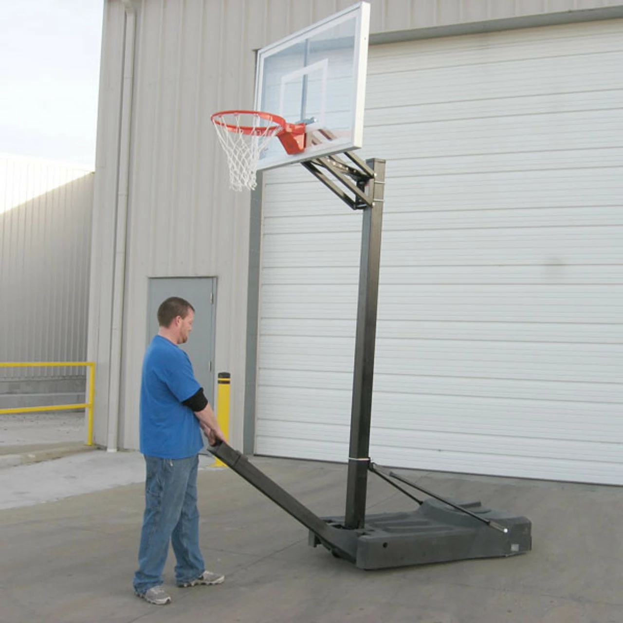 First Team OmniChamp III Adjustable Portable Hoop - 54 Inch Acrylic - Image 4