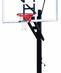 First Team Stainless Olympian Arena Inground Adjustable Hoop - 72 Inch Glass