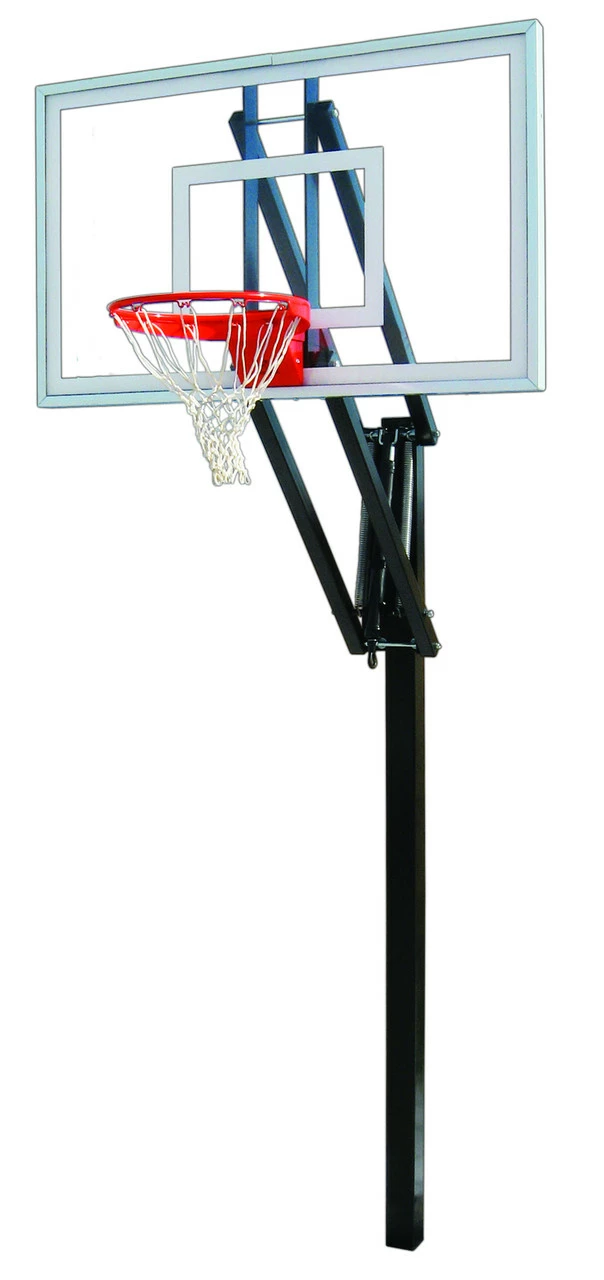 First Team Vector Nitro Inground Adjustable Hoop - 60 Inch Glass