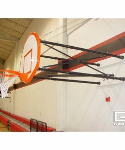 Gared Sports Gared Four Point Wall Mounted Hoop - 54 Inch Fan-Shaped Steel