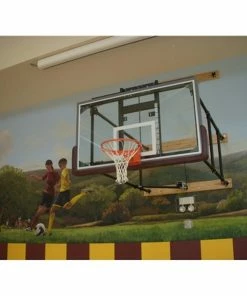 Gared Sports Gared Four Point Wall Mounted Basketball Hoop - 72 Inch Glass
