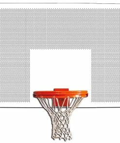 Gared Sports Gared 42 Inch X 72 Inch White Rectangular Perforated Steel Backboard