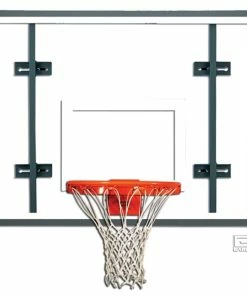 Gared Sports Gared 54 Inch Auxilliary Rectangular Glass Backboard With Steel Frame