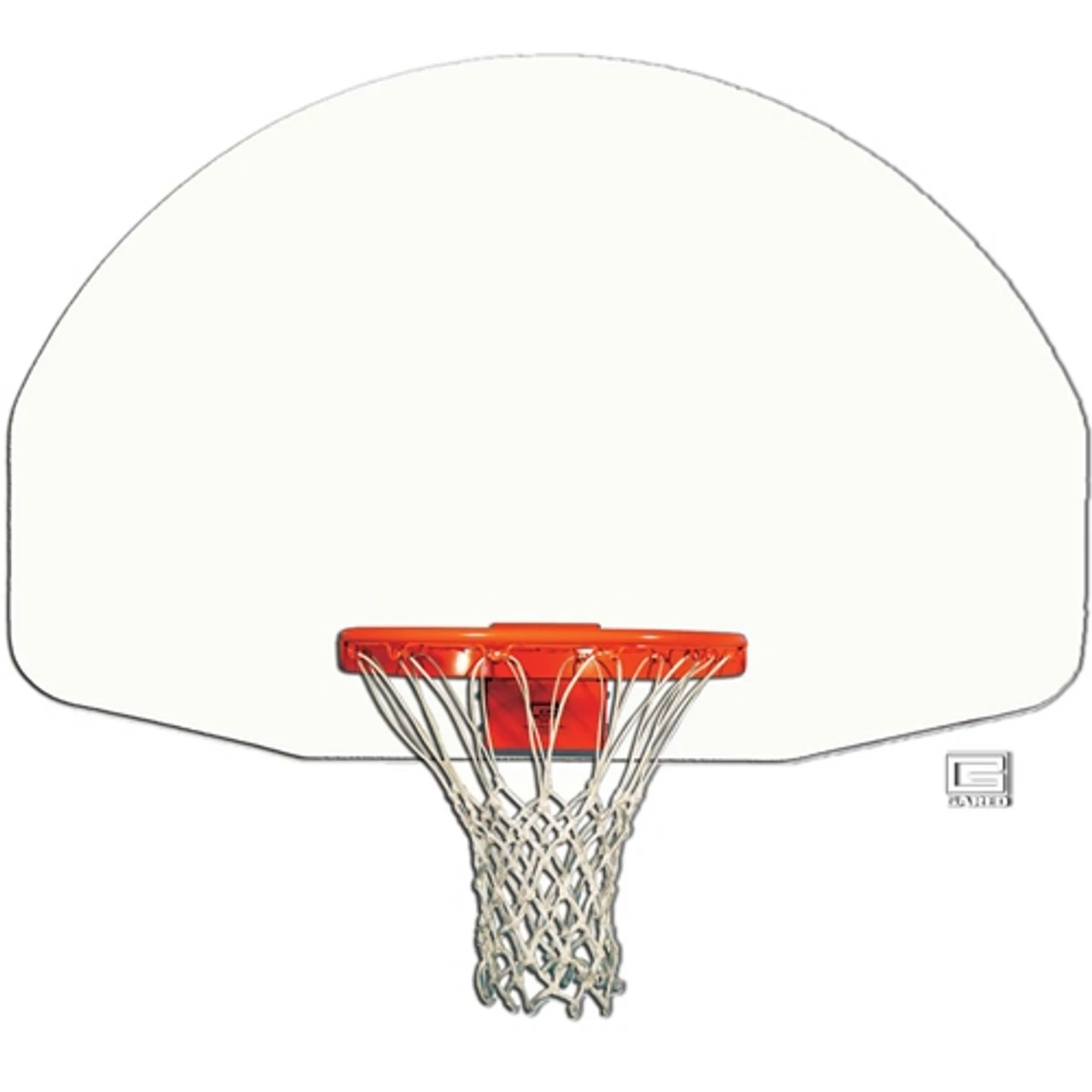 Gared Sports Gared White Fan-Shaped Steel Backboard