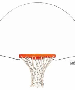 Gared Sports Gared White Fan-Shaped Steel Backboard - Rear Mount
