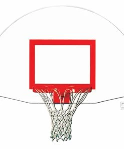 Gared Sports Gared White Fan-Shaped Steel Backboard With Target