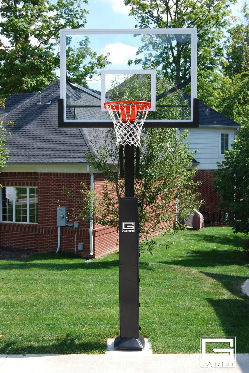 Gared Sports Gared Collegiate Jam Inground Adjustable Hoop - 60 Inch - Glass Or Acrylic