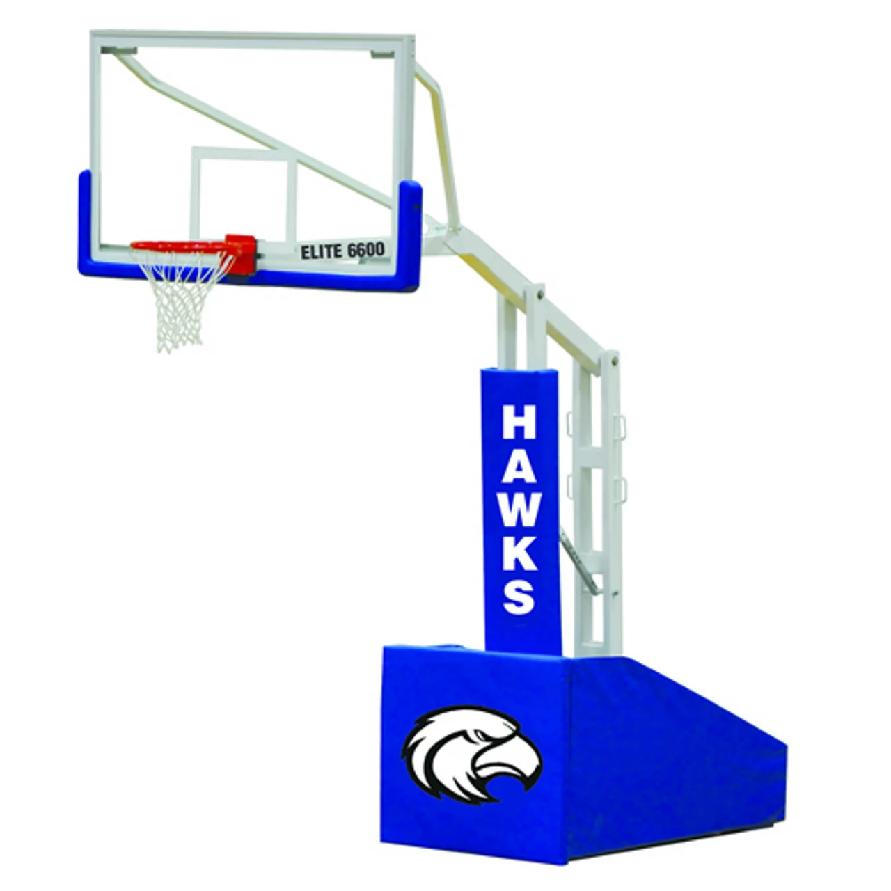 Jaypro Elite 6600 Portable Basketball Hoop - 72 Inch Glass