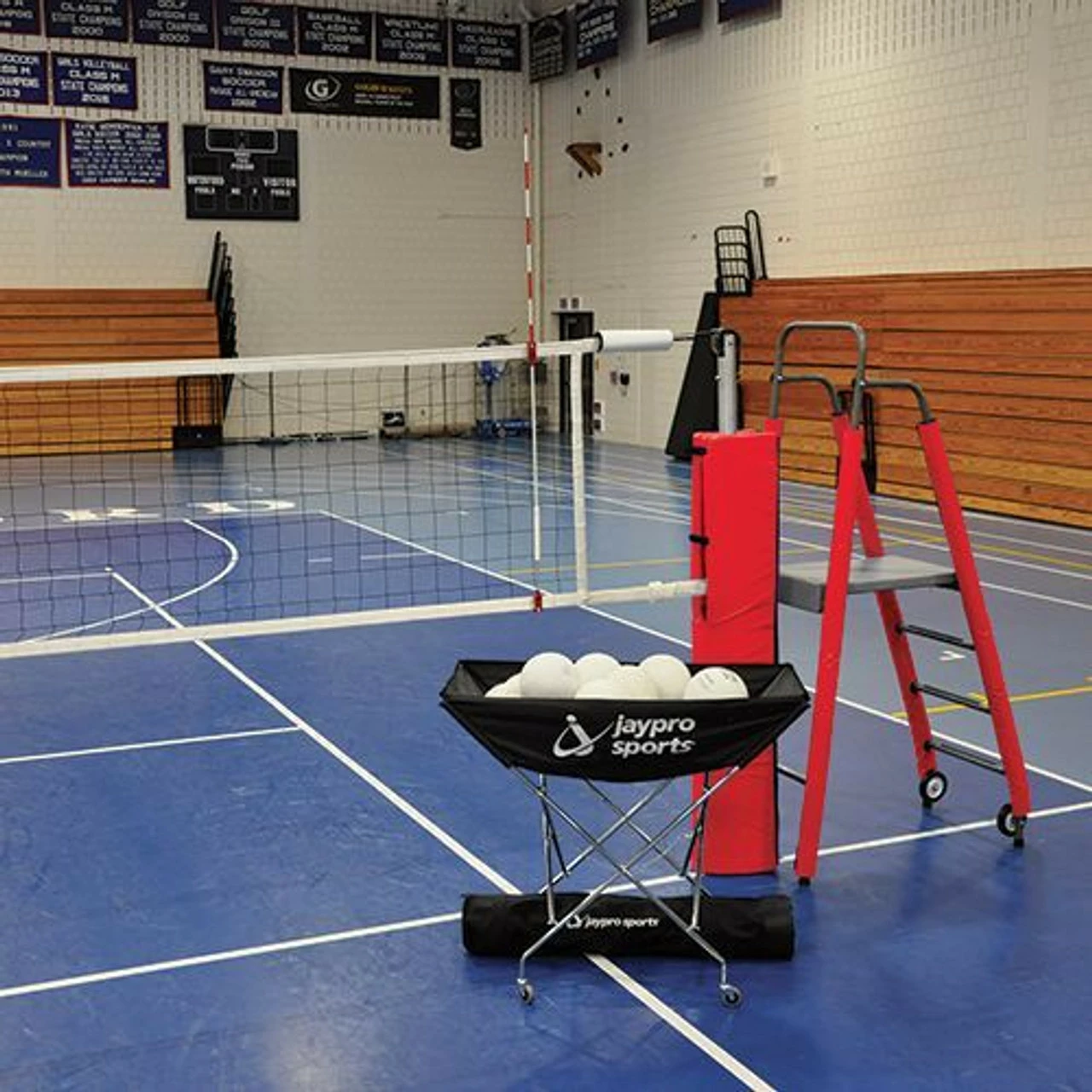 Jaypro Featherlite Volleyball System Package